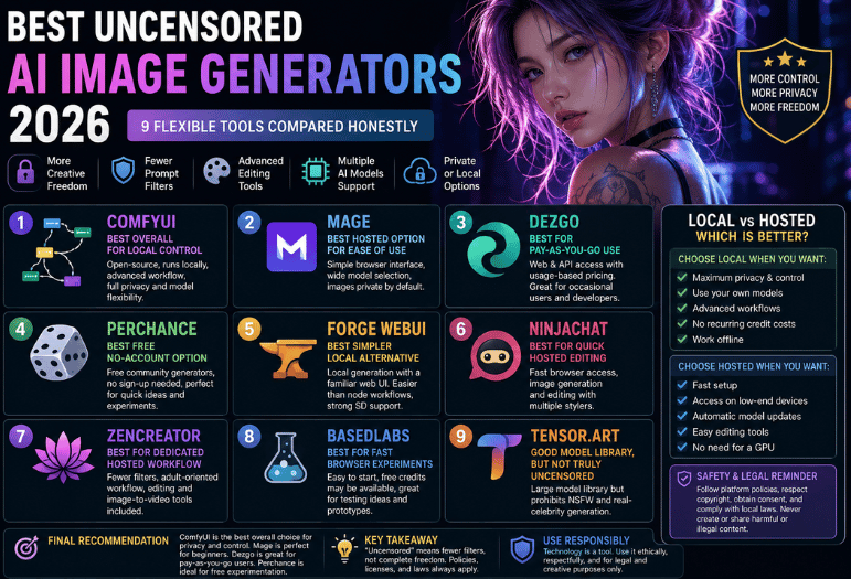Best Uncensored AI Image Generators 2026: A Complete Guide to expert insights on privacy, Local AI Tools, Hosted Services