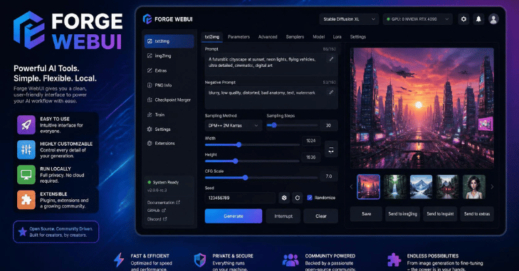 Forge WebUI: Best Simpler Local Alternative