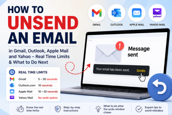 How to Unsend an Email in 2026? Step-by-Step Guide to Cancel Sent Messages in Gmail, Outlook, Apple Mail & More