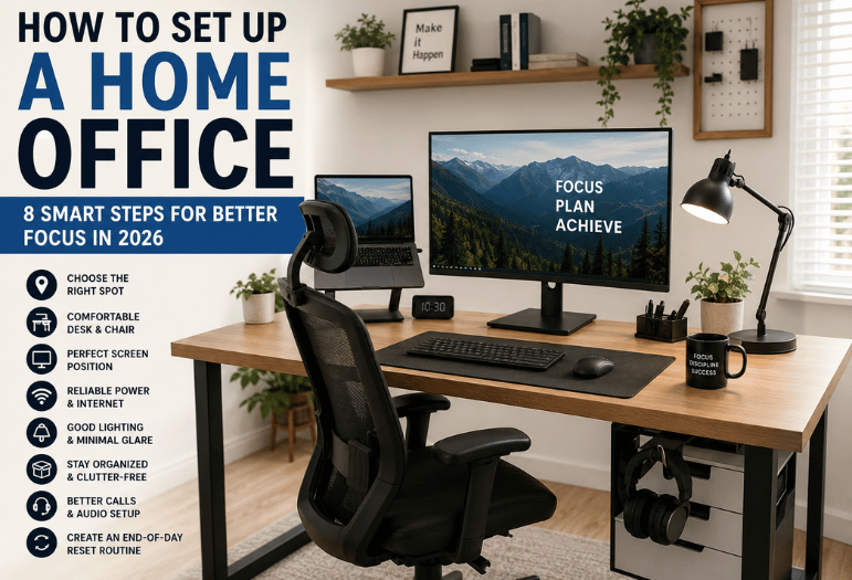 How to Set Up a Home Office? The Complete Guide to 8 Smart Steps for Better Focus in 2026 