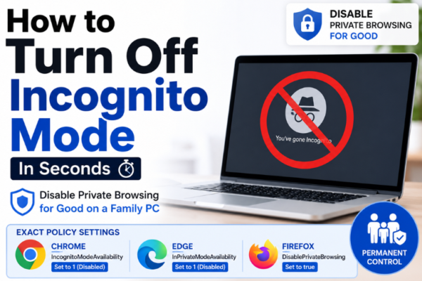 Complete 2026 Guide: How to Turn Off Incognito Mode on Chrome, Edge, Firefox, Safari, Android, iPhone, and Windows