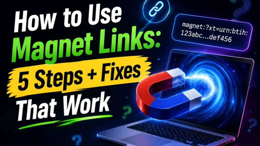 How to Use Magnet Links: A Complete 5-Step Guide With Working Fixes for Common Errors