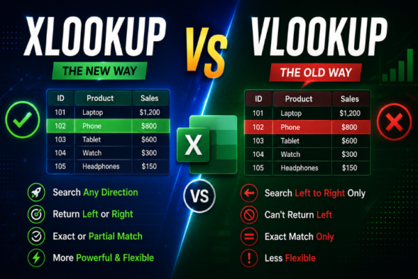 XLOOKUP vs VLOOKUP: 7 Differences That Matter in 2026 