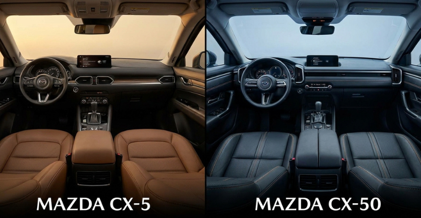 CX-5 vs CX-50 Size and Passenger Space