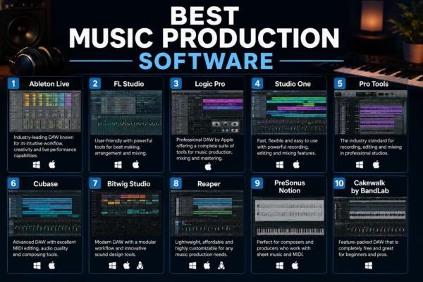 Best Music Production Software in 2026: 8 DAWs for Every Producer and Budget 