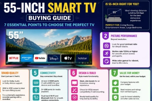 55-Inch Smart TV Buying Guide 2026: Best Models, Real Prices, and the Specs That Actually Matter