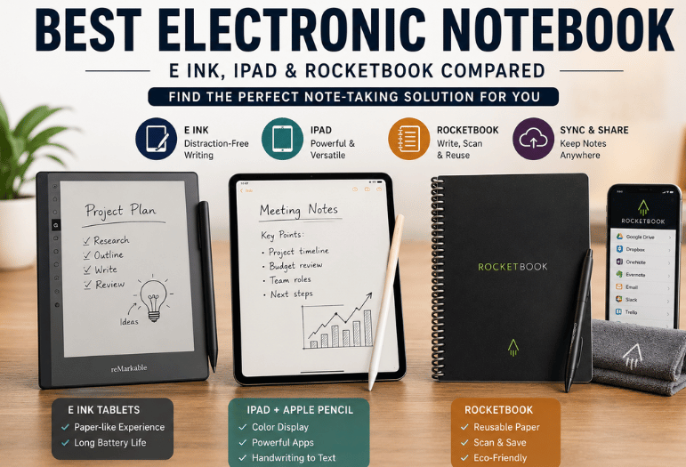 Best Electronic Notebook: Complete Guide to E-ink, iPad & Rocketbook Compared 