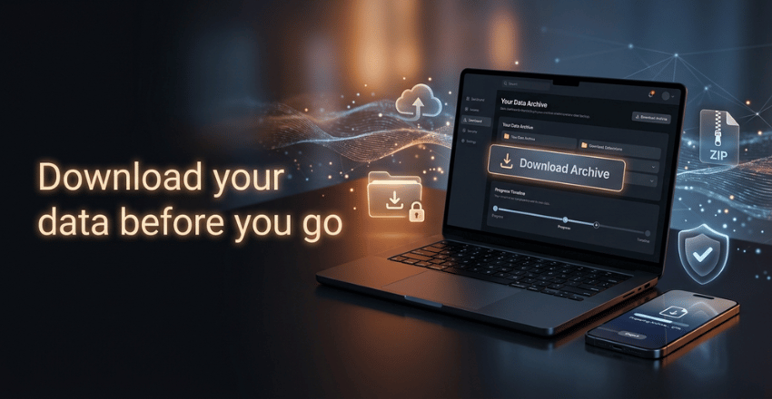 Download your data before you go