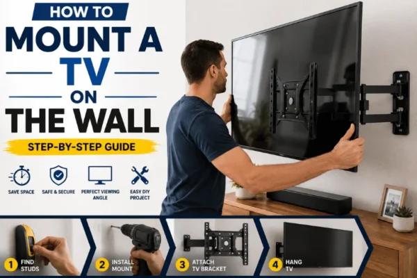 How to Mount a TV On The Wall: Complete Guide to 8 Safe Steps for VESA Fit, Studs, Height & Cable Setup 