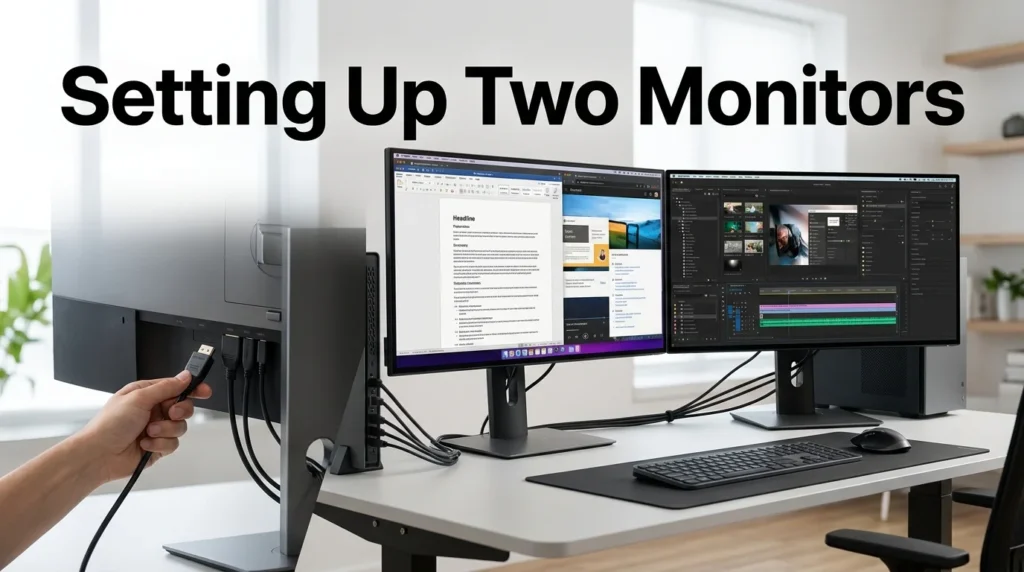 Setting Up Two Monitors: The Complete Guide to Connecting, Arranging, and Fixing Both Screens