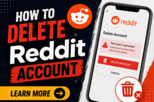 how to delete Reddit account