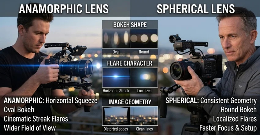 Anamorphic vs. Spherical Lenses