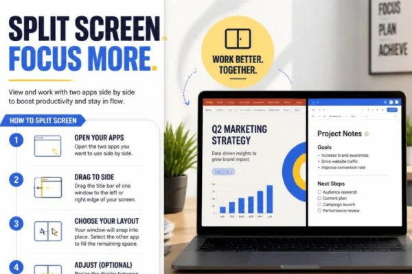 How to Split Screen on Windows, Mac, Chromebook, Android, and iPad: Easy Step-by-Step Guide