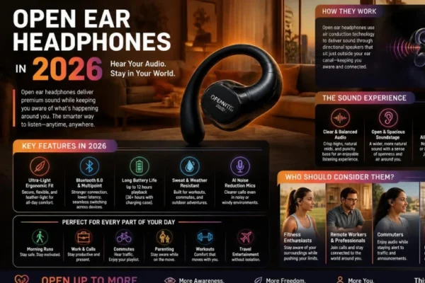 Open-Ear Headphones in 2026: How They Work, Sound, Fit, and Who Should Buy Them