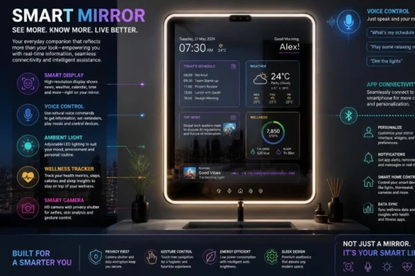Smart Mirror Guide 2026: How It Works, Best Features, Types, Prices, Installation, Privacy, Safety, and Buying Tips for Your Home